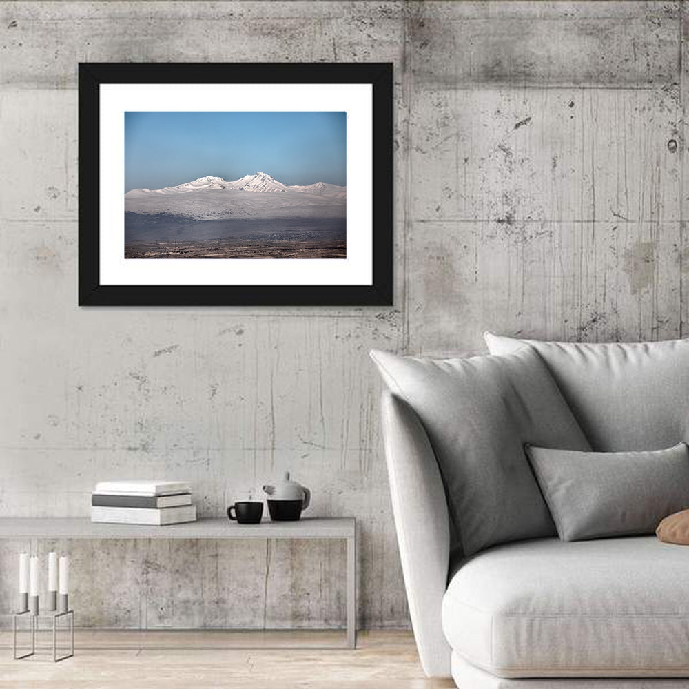 Mount Aragats Winter Landscape Wall Art