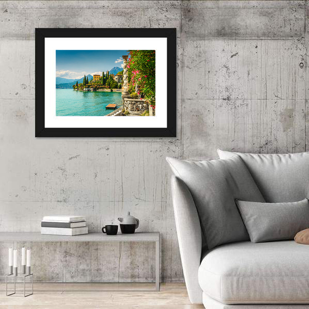 Villa Monastero View, Lake Como Wall Art in a room, landscape