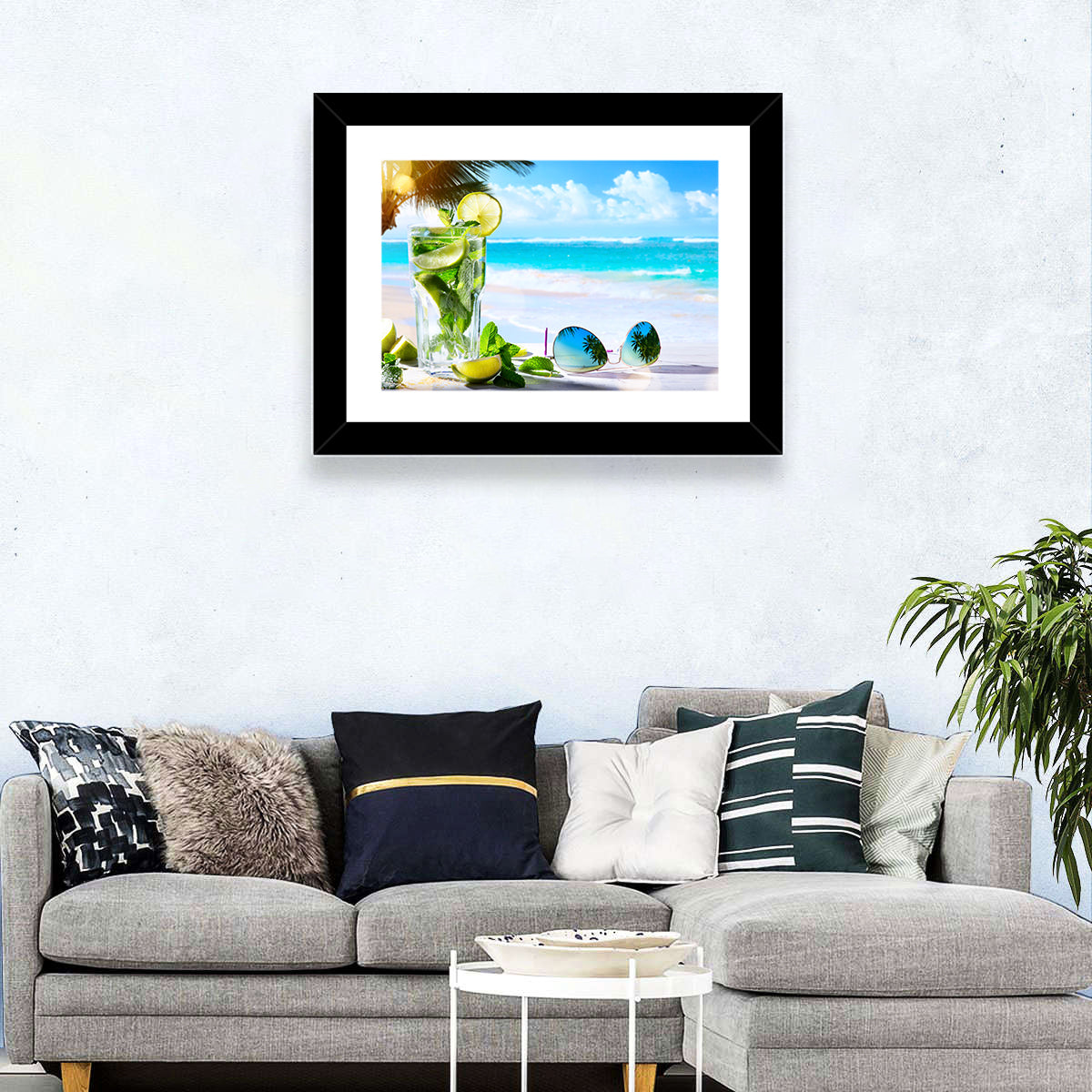 Tropical Beach Bar Wall Art