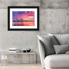 Little Rock Sunset Skyline Wall Art
