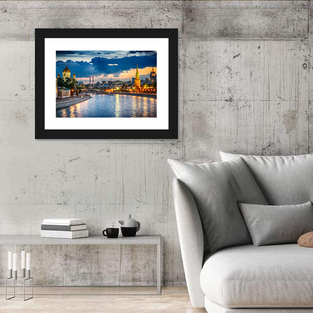 Kremlin Moscow River Wall Art