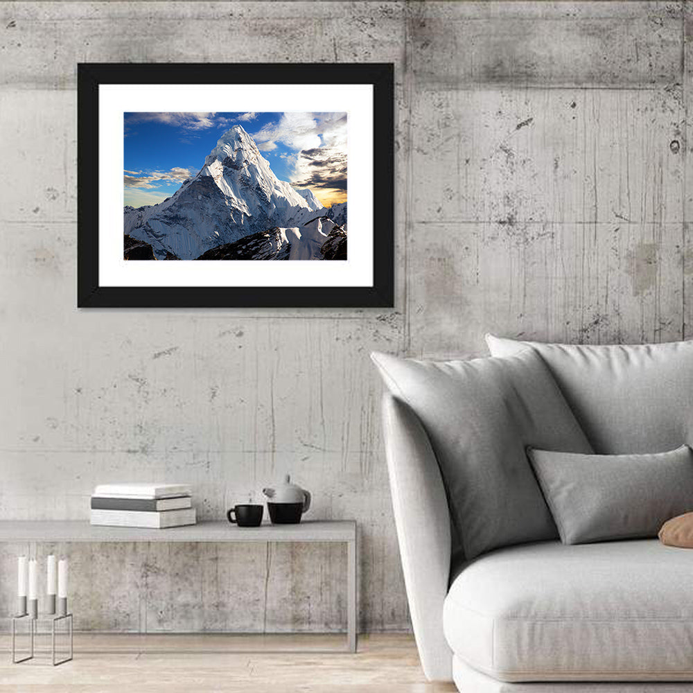 Ama Dablam at Golden Dusk Wall Art