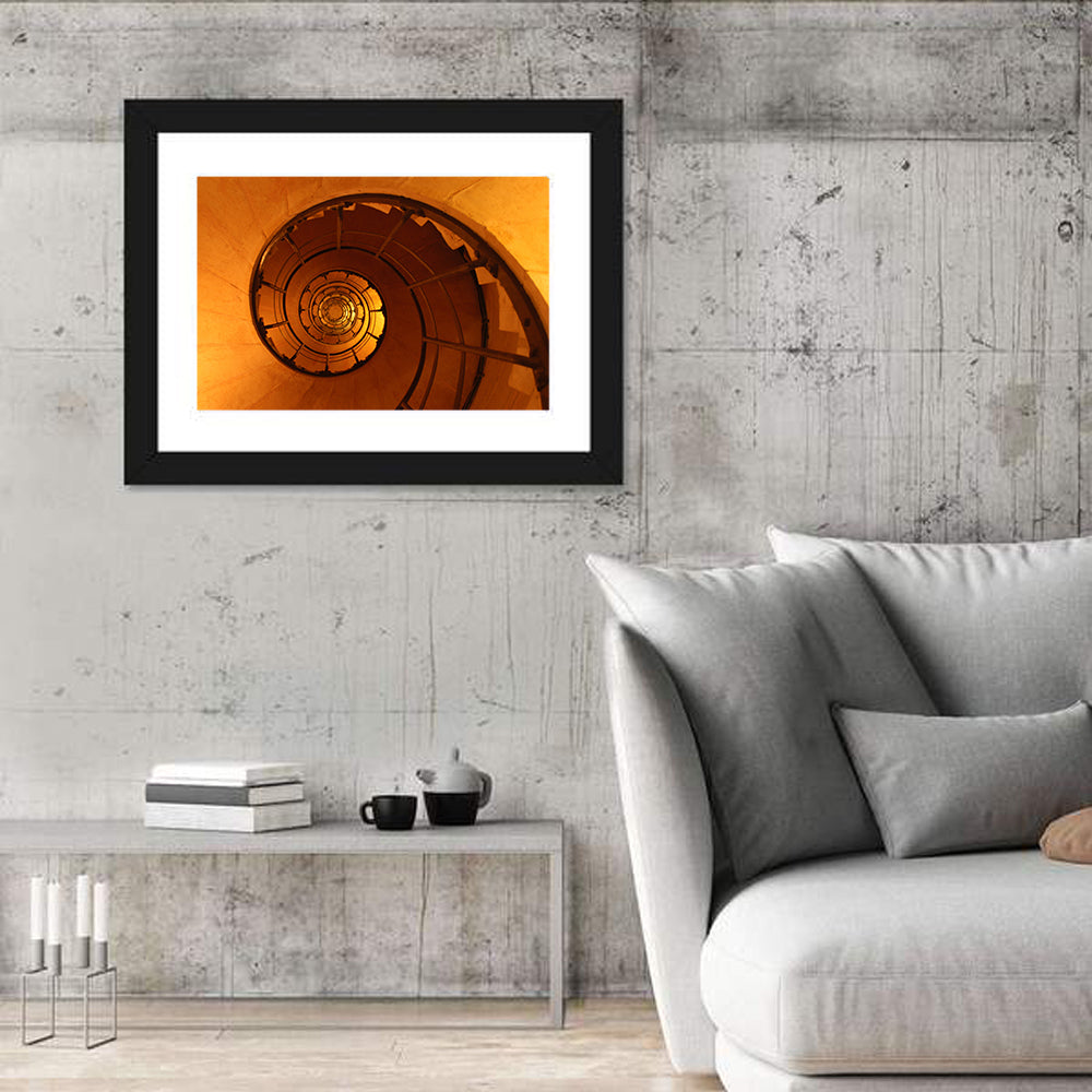 Vortex Spiral Staircase Wall Art
