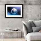 Wireframe Globe Network Wall Art