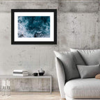Aerial Swirling Ocean Waves Wall Art