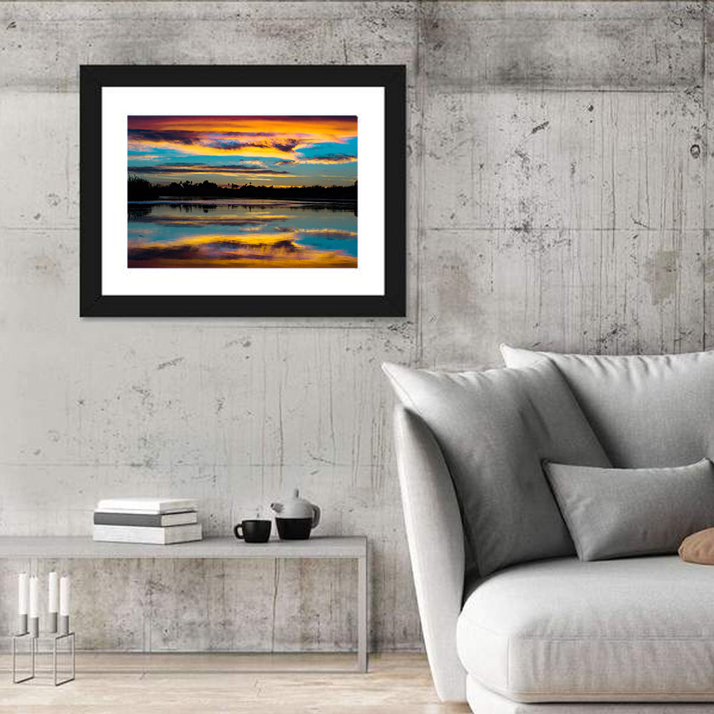 Colorado River Dusk Reflection Wall Art