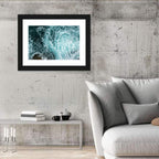 Aerial Ocean Waves with Sea Foam Wall Art