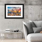 Atlanta Skyline with Skyview Wheel Wall Art