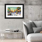Winter Birch Forest Path Wall Art