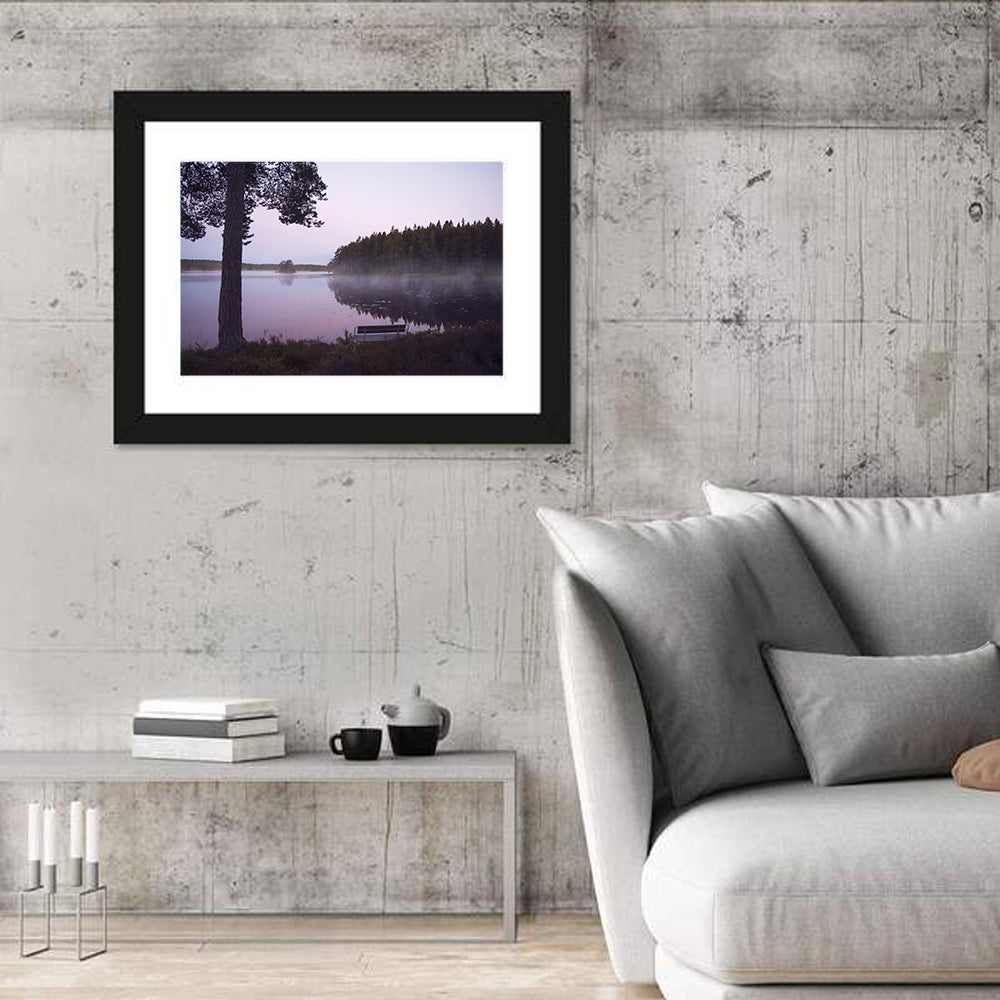 Misty Lake Wall Art