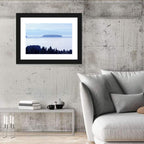Dalarna Mist with Lighthouse Wall Art