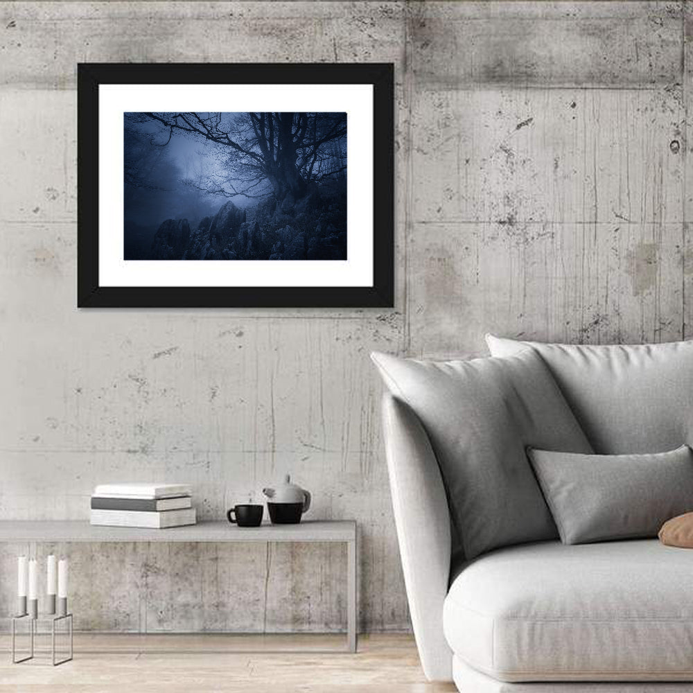 Gnarled Tree at Twilight Wall Art