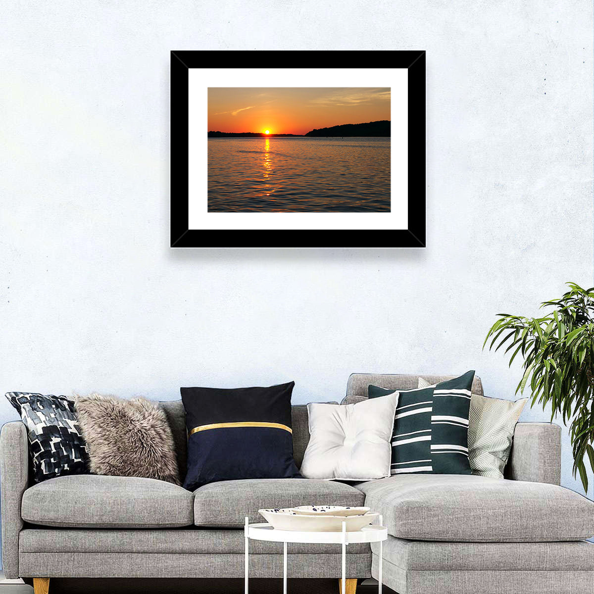 Mississippi River Sunset Wall Art