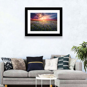 Bluebonnet Sunset Texas Wall Art