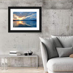 Golden Hour Lake Reflection Wall Art