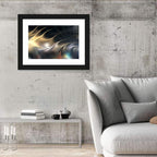 Luminous Metallic Wave Wall Art