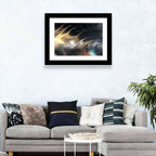 Luminous Metallic Wave Wall Art