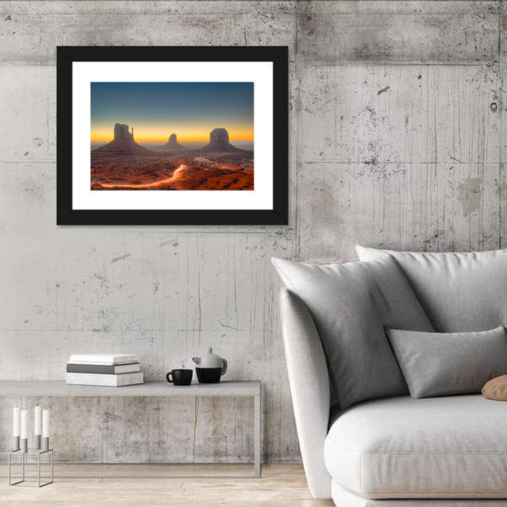 Monument Valley Golden Horizon Wall Art