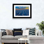 Salar De Uyuni Salt Flats at Sunset Wall Art