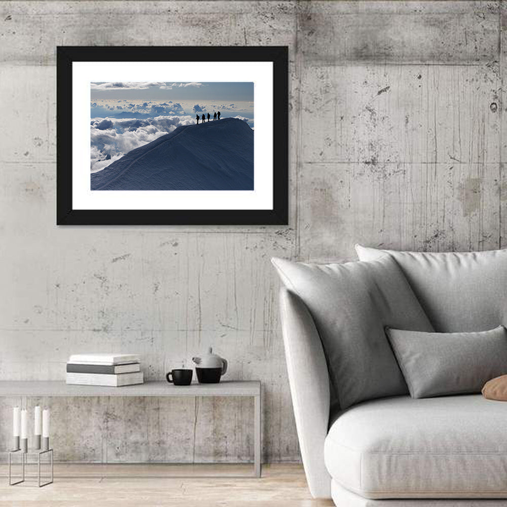 Above the Clouds Wall Art in a room, landscape
