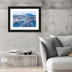 Snowy Valley with Parallel Tracks Wall Art