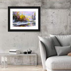 Snowy River with Purple Reflections Wall Art