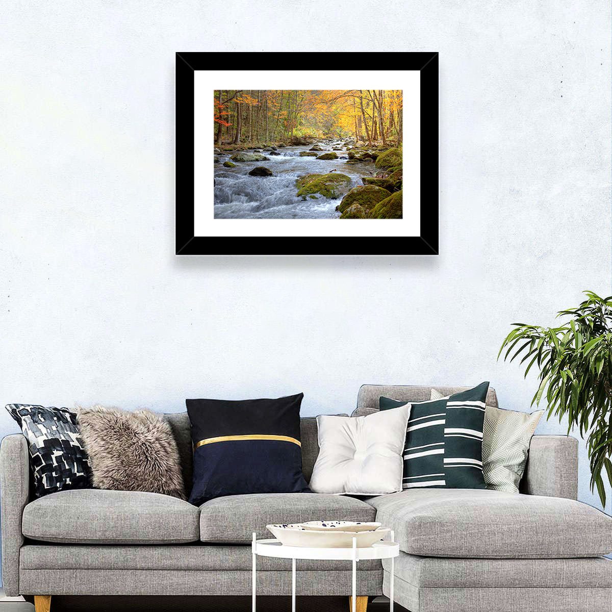 Flowing Mountain Stream Wall Art