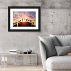 Sunburst Climbers Silhouette Wall Art