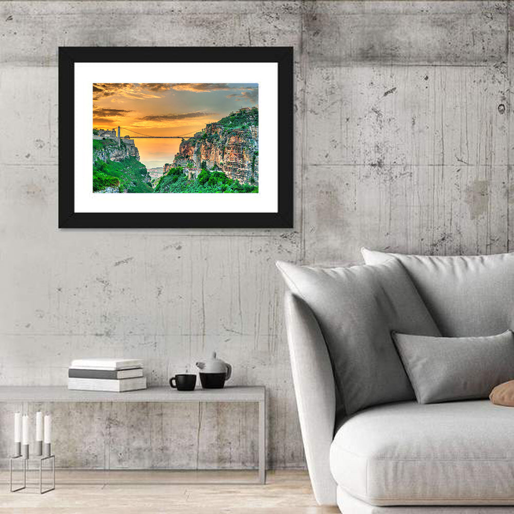 Sidi M'cid Bridge Over Constantine Canyon Wall Art
