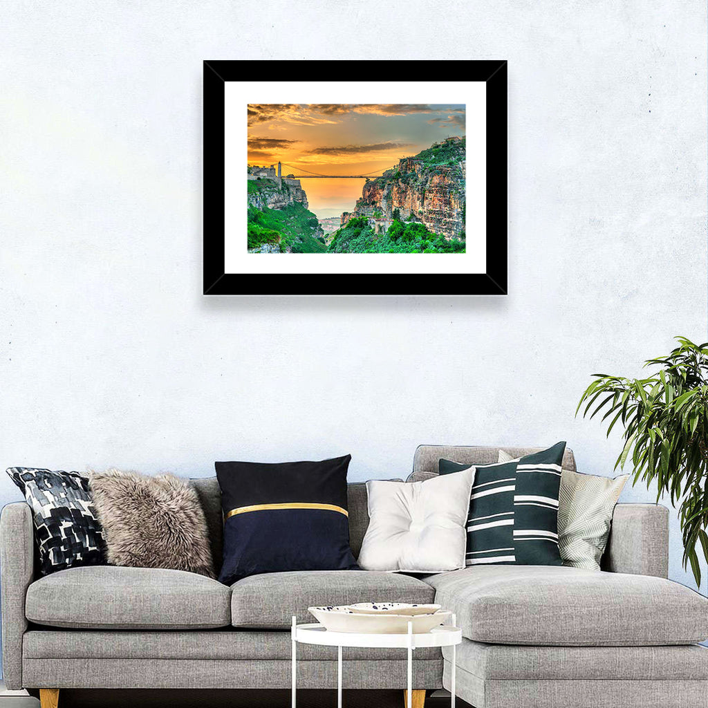 Sidi M'cid Bridge Over Constantine Canyon Wall Art