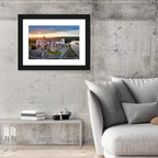Mir Castle Sunrise Over Lake Wall Art