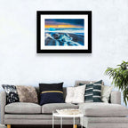 Diamond Beach Ice at Dusk Wall Art