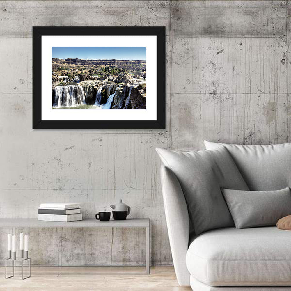 Shoshone Falls, Twin Falls Idaho Wall Art in a room, landscape