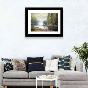 Foggy River Wall Art