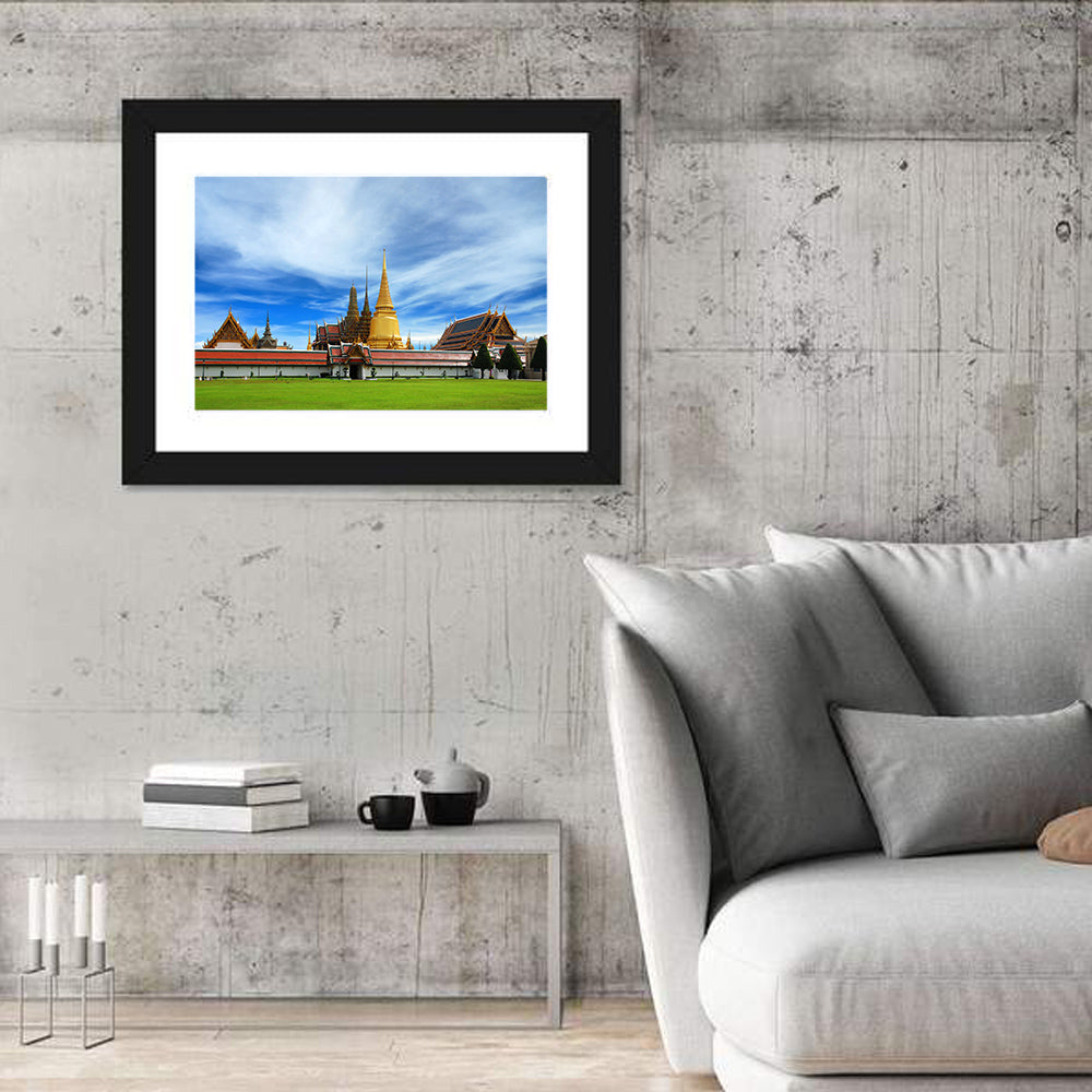 Golden Stupa at Wat Phra Kaew Wall Art