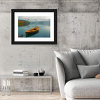 Tethered Boat on Lake Bled Wall Art