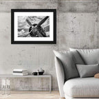 Vintage Airplane Radial Engine Close-up Wall Art