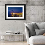 Suramadu Bridge at Dusk Wall Art