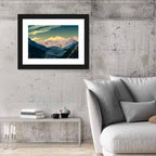 Nanga Parbat Sunrise Illustration Wall Art