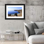 Titicaca Cliffs and Turquoise Water Wall Art