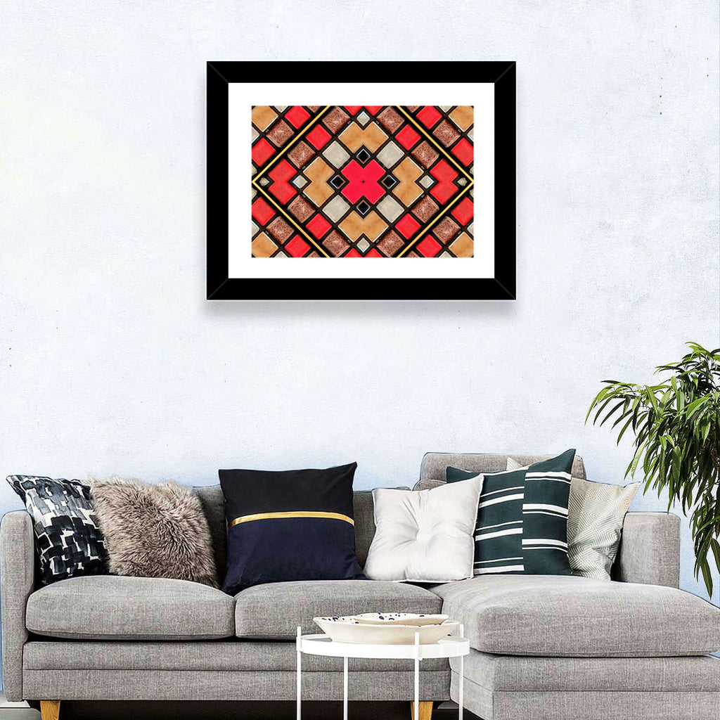 Connected Blocks Wall Art