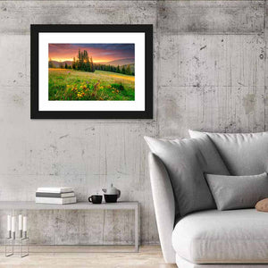 Green Meadow Hills Wall Art