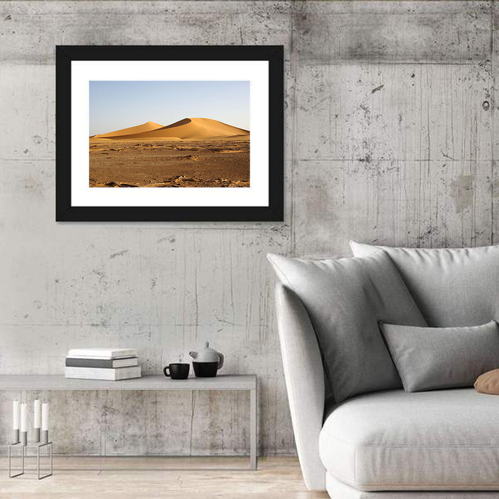 Golden Hour Desert Dunes Wall Art