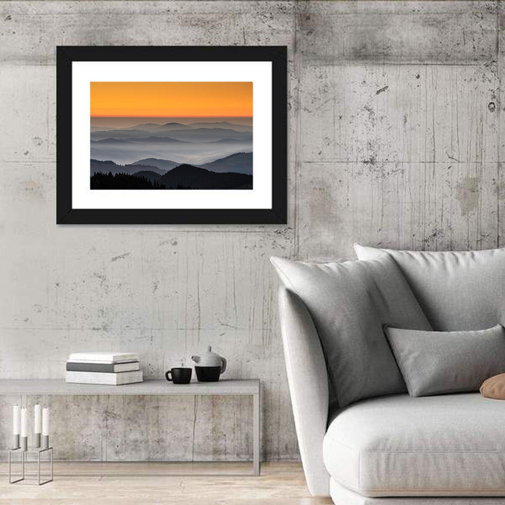 Rarau Mountains Sunrise Wall Art