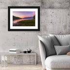 Whitefish Lake Sunset Glow Wall Art