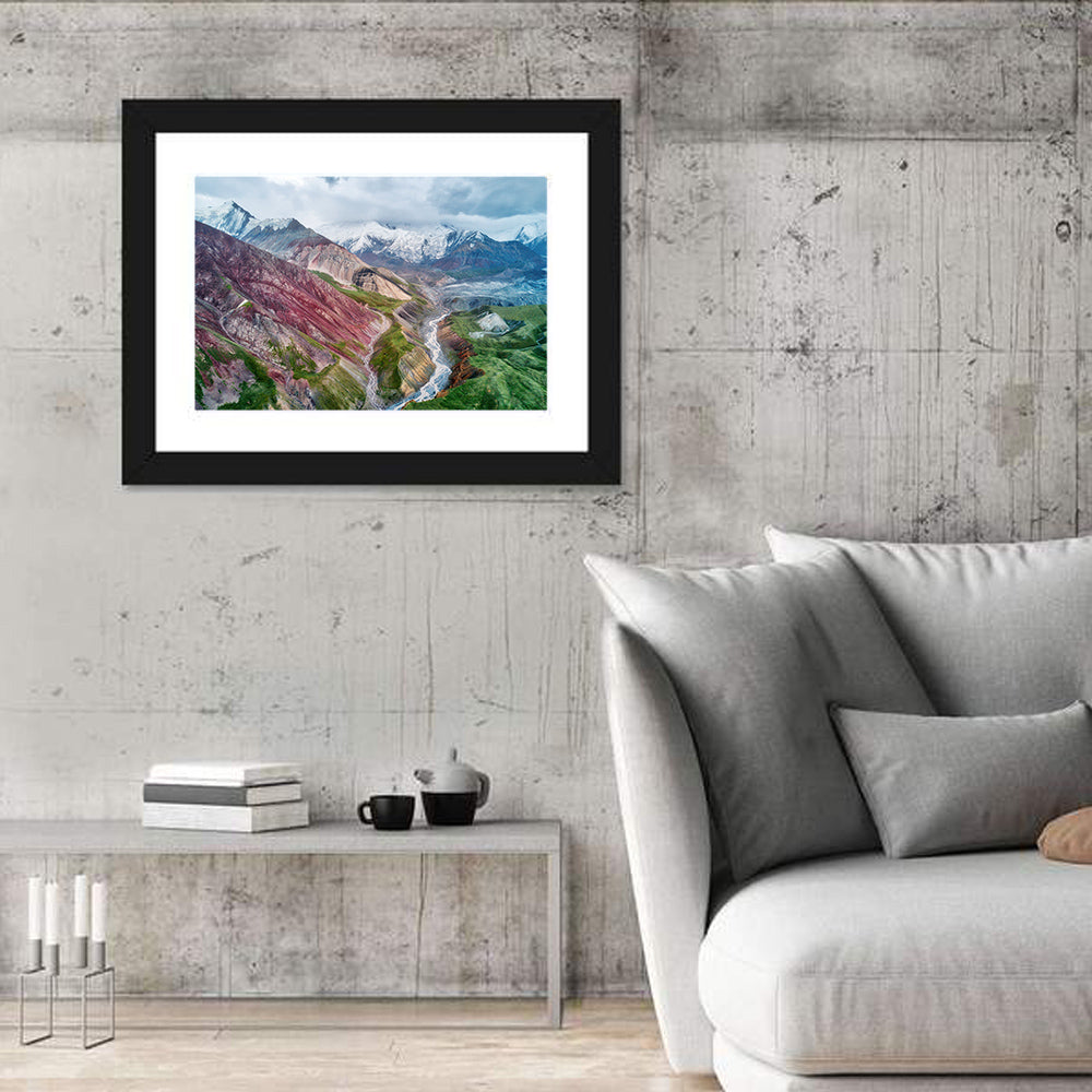 Mount Lenin Glacial Valley Wall Art