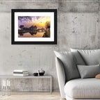 Dutch Canal House at Sunset Wall Art