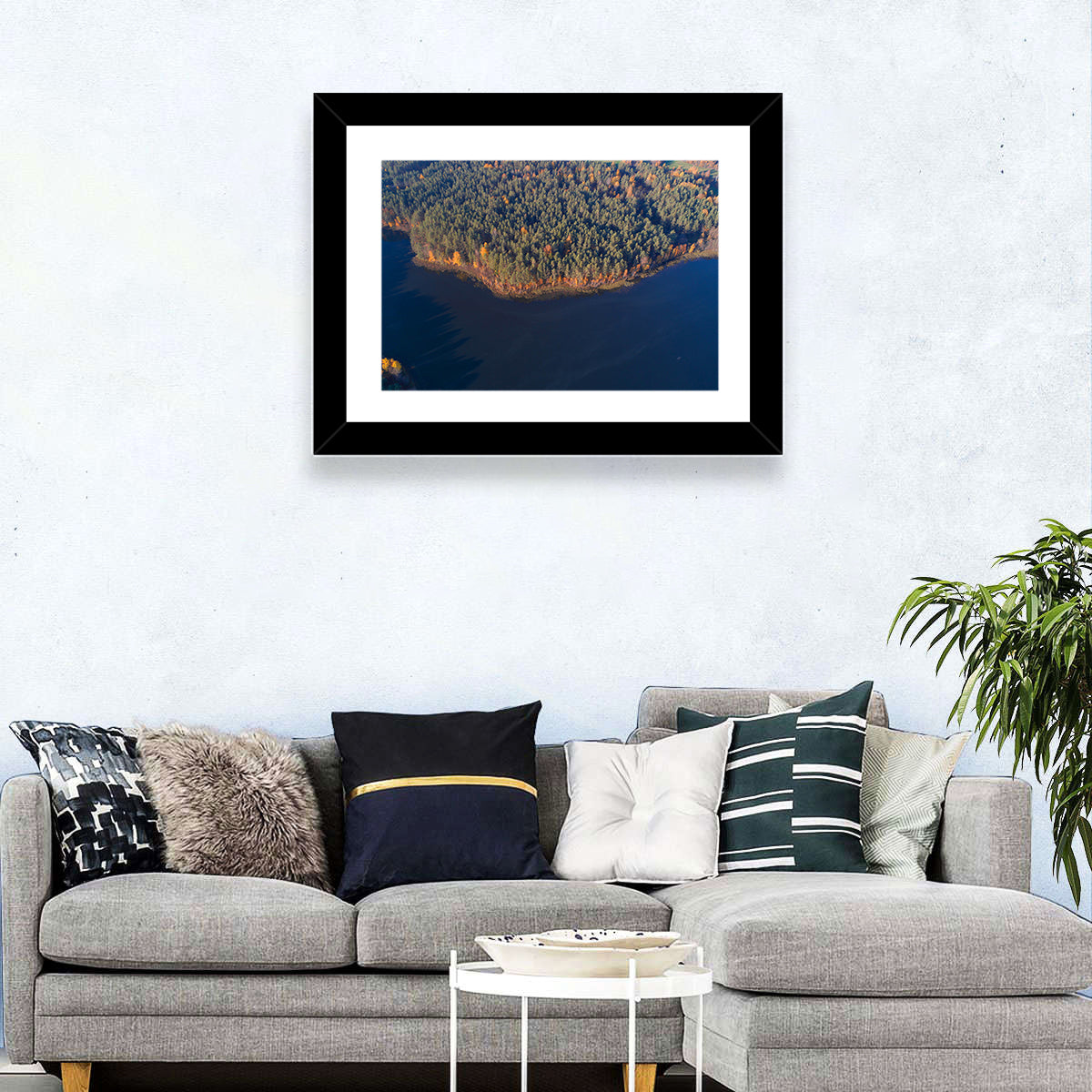 Lake Dolysets Aerial View Wall Art