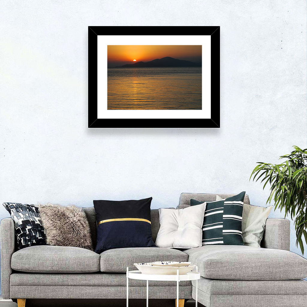 Lake Sevan Sunset Reflection Wall Art