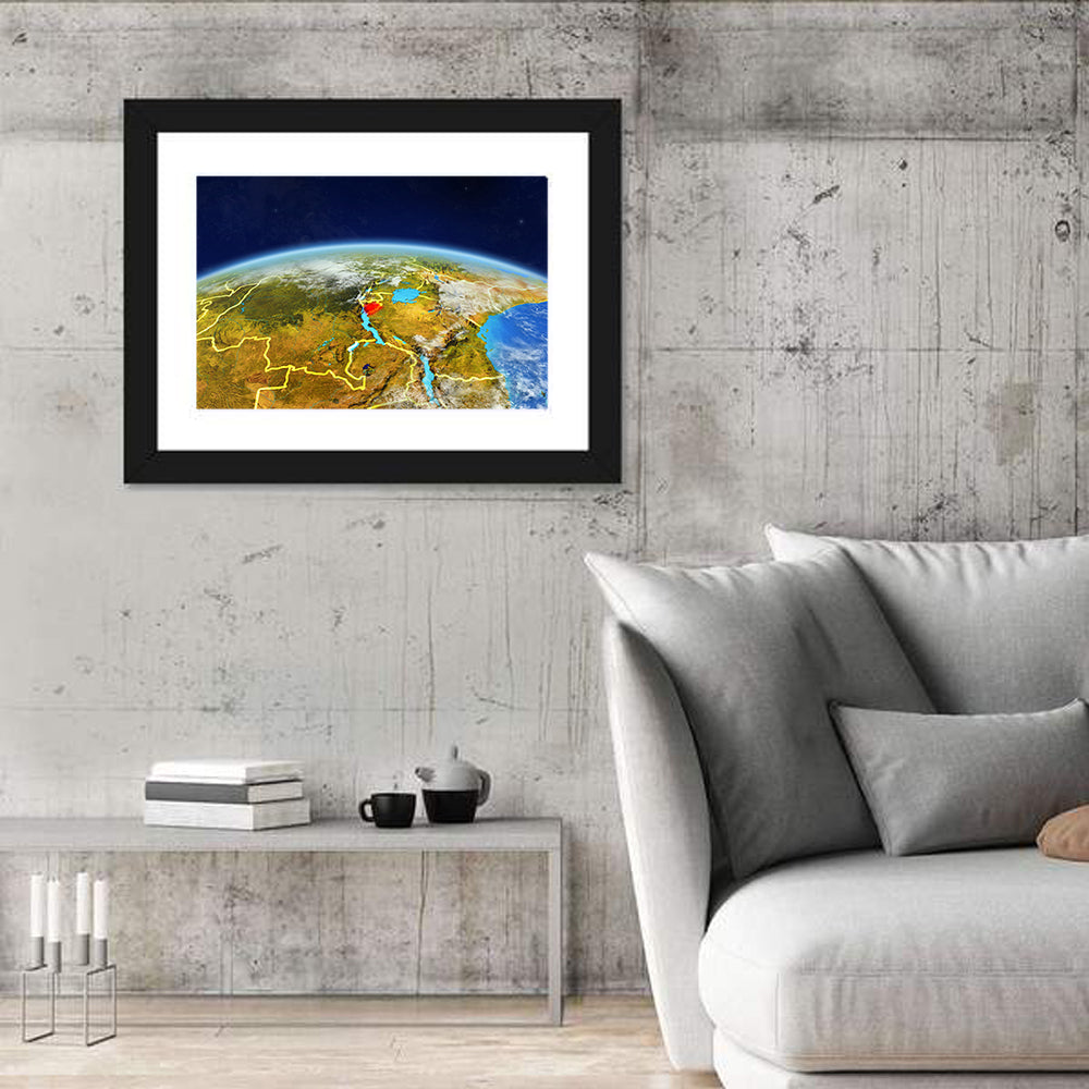 East Africa Great Lakes from Space Wall Art